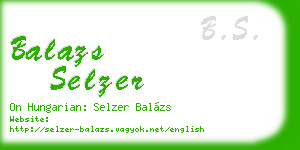 balazs selzer business card