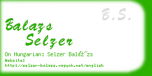 balazs selzer business card